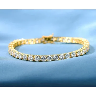 Yellow Gold Tennis Set of Three by Gemsme, Gold