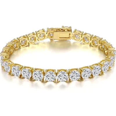 5mm Tennis Bracelet by Gemsme, Gold Plated