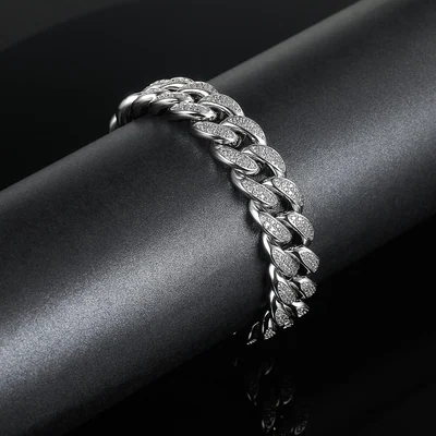 Cuban-Style CZ Bracelet by Gemsme