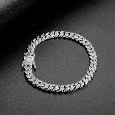 Iced Cuban Chain Bracelet by Gemsme