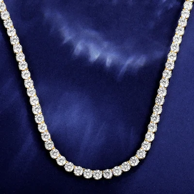 5mm Four-Prong Tennis Necklace by Gemsme