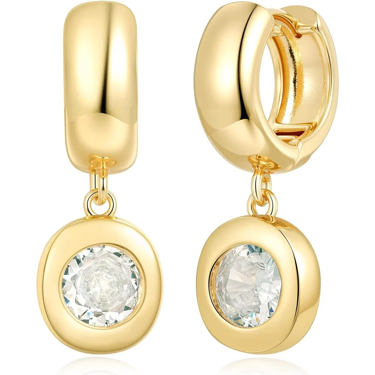 Chunky Round Hoop Drops by Gemsme, Round