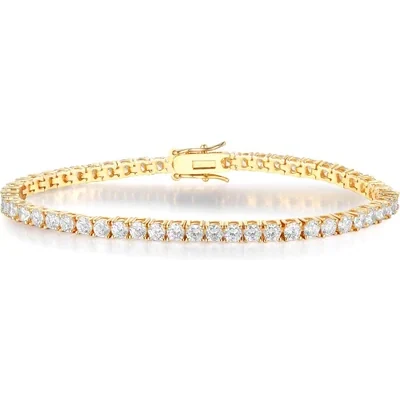 Classic Tennis Bracelet, 2 to 6mm by Gemsme, 3mm Yellow Gold