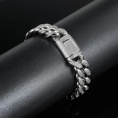 Cuban-Style CZ Bracelet by Gemsme