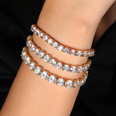 6mm Tennis Bracelet by Gemsme, 6mm · Gold Plated
