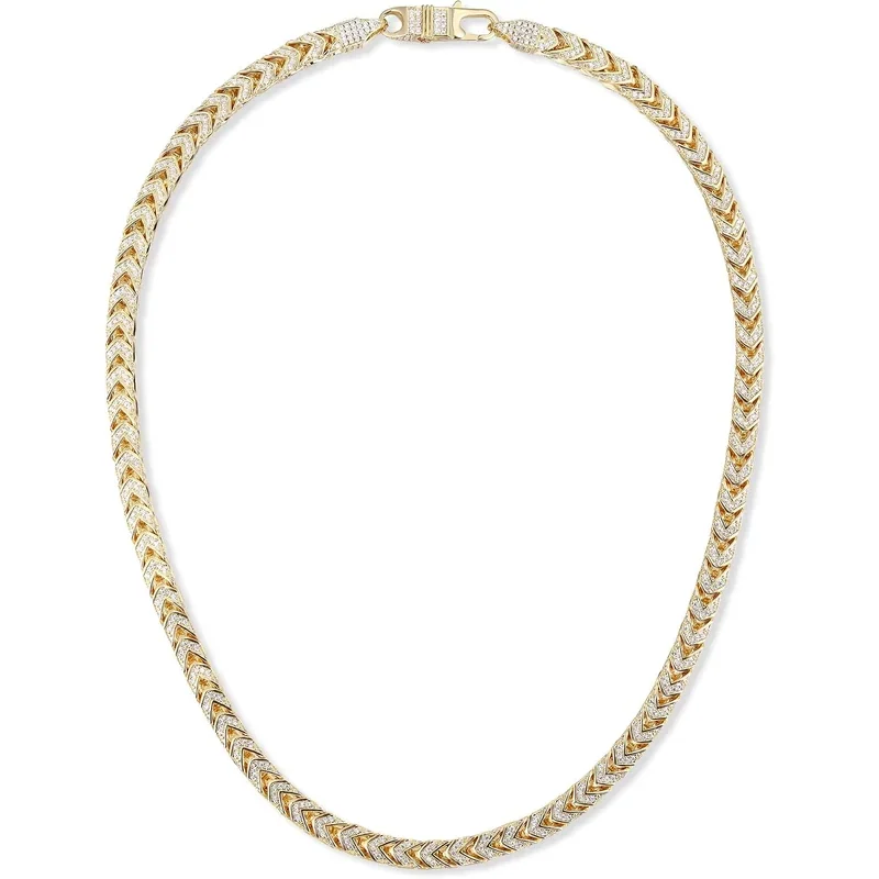 6mm Iced Miami Cuban Chain, 18 Inch by Gemsme