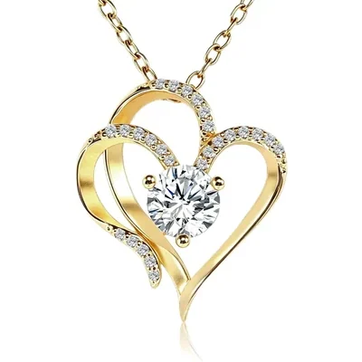 Heart Locket Necklace by Gemsme, Gold Plated