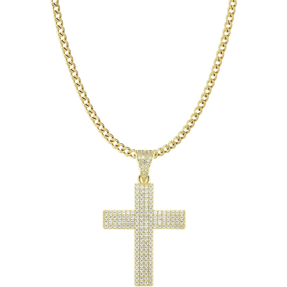Pavé Cross Pendant by Gemsme