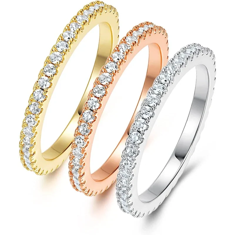 Three-Tone Stacking Rings by Gemsme