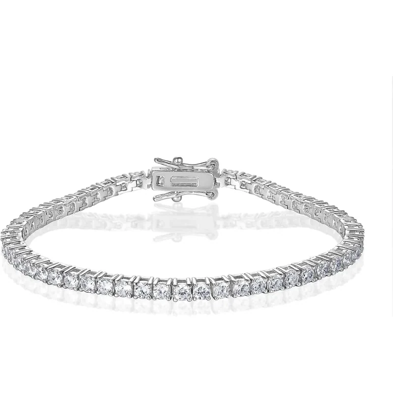 2.5mm Thin Tennis Bracelet by Gemsme