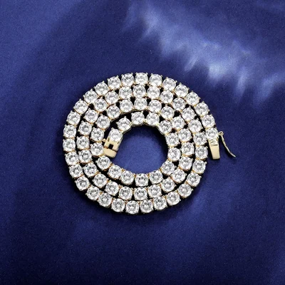 5mm Four-Prong Tennis Necklace by Gemsme