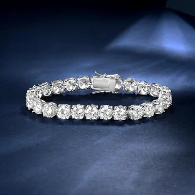 6mm Tennis Bracelet by Gemsme, 6mm · White Gold Plated