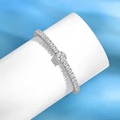 3mm Everyday Tennis Bracelet by Gemsme, White