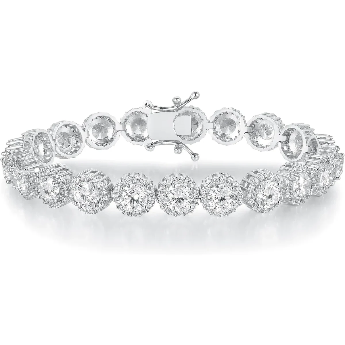 5mm Halo Tennis Bracelet by Gemsme