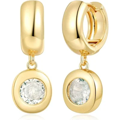 Chunky Round Hoop Drops by Gemsme, Round