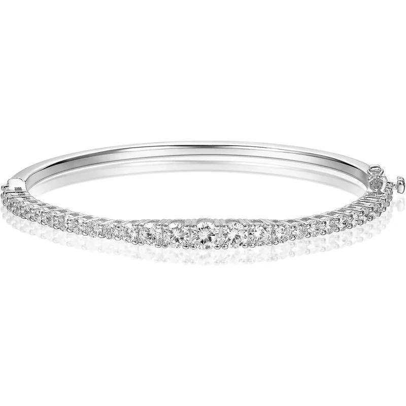 Pavé Circle Bangle by Gemsme