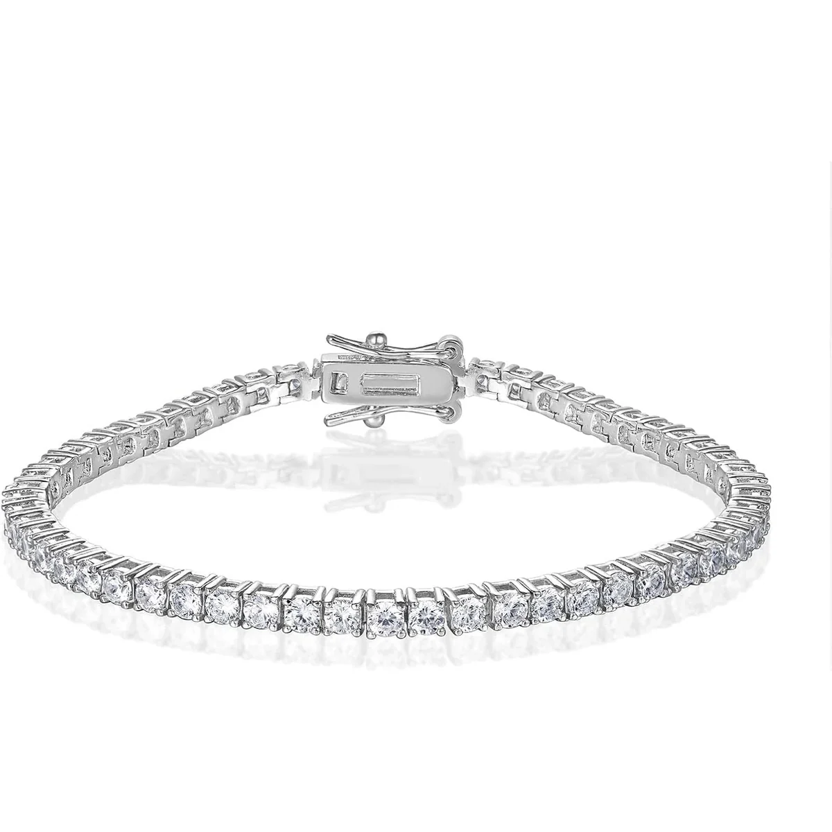 2.5mm Thin Tennis Bracelet by Gemsme