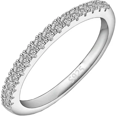 1.3mm Moissanite Wedding Band by Gemsme, 1.3mm 0.2ct
