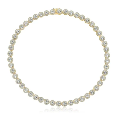 5mm Tennis Necklace by Gemsme, 5mm Gold