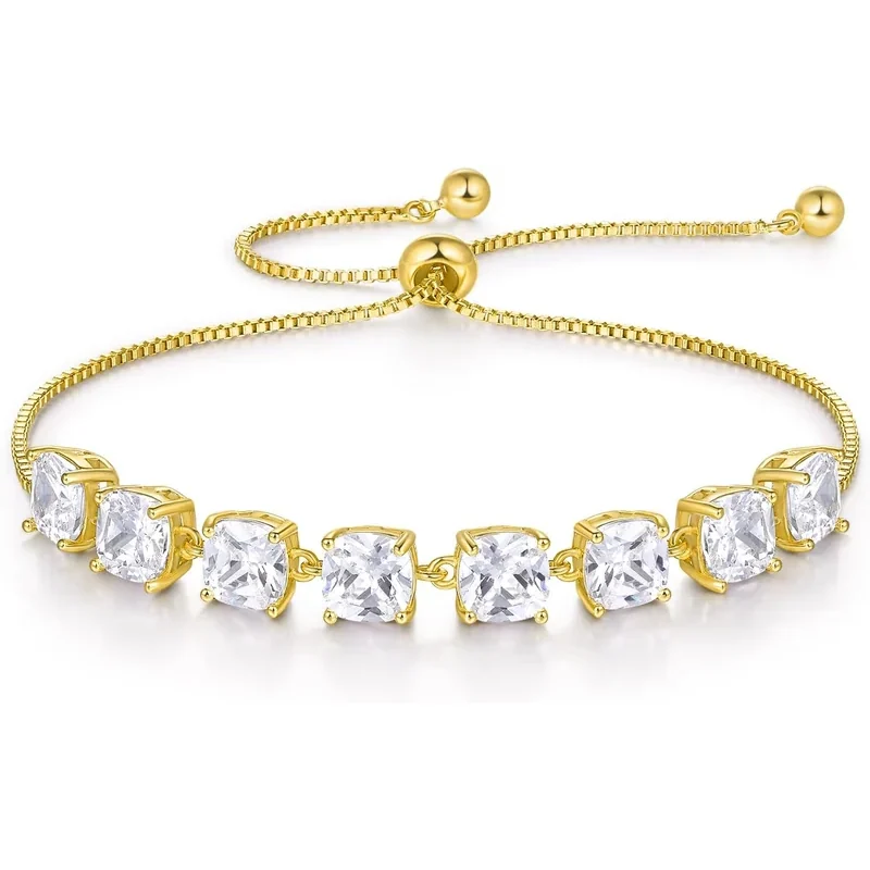 Gold Tennis Bracelet by Gemsme