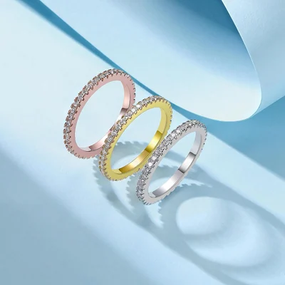 Three-Tone Stacking Rings by Gemsme