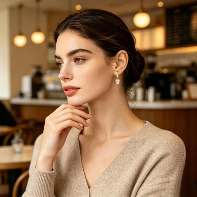 Chunky Round Hoop Drops by Gemsme, Round
