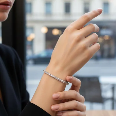 3mm Classic Tennis Bracelet by Gemsme