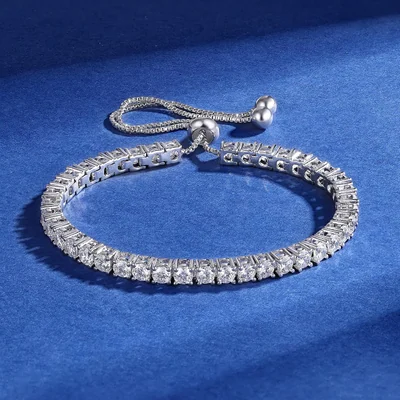 2mm Adjustable Tennis Bracelet by Gemsme