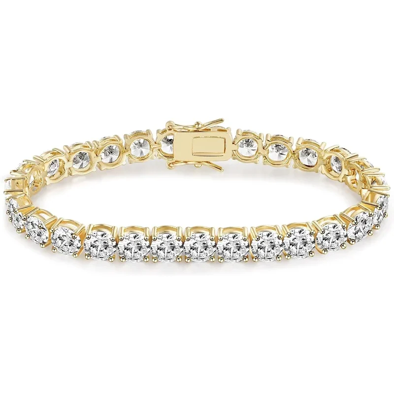6mm Tennis Bracelet by Gemsme, 6mm · Gold Plated