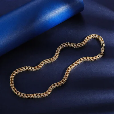 6mm Iced Miami Cuban Chain, 18 Inch by Gemsme