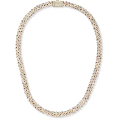 8mm Iced Miami Cuban Chain, 16 Inch by Gemsme