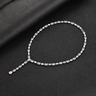 Layered Y Lariat Necklace by Gemsme