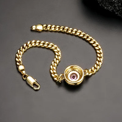 8mm Plain Cuban Bracelet by Gemsme