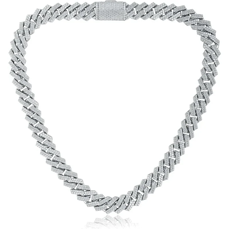 Iced Cuban Link Necklace by Gemsme