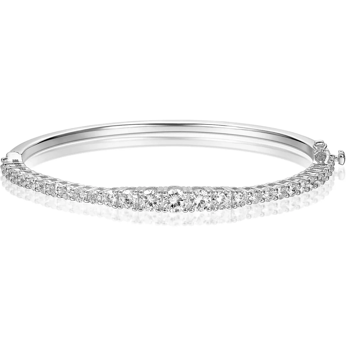 Pavé Circle Bangle by Gemsme