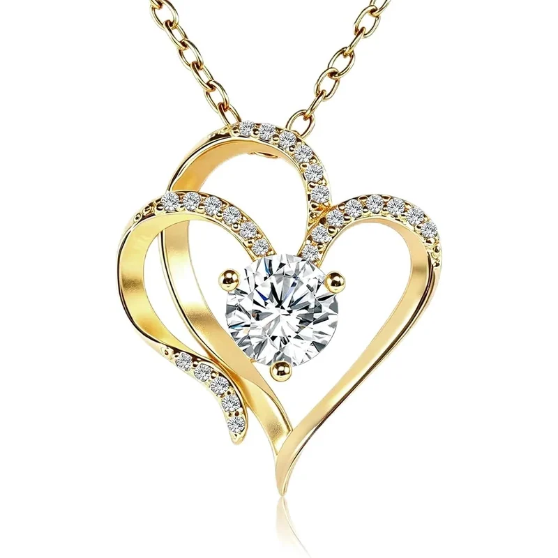 Heart Locket Necklace by Gemsme, Gold Plated