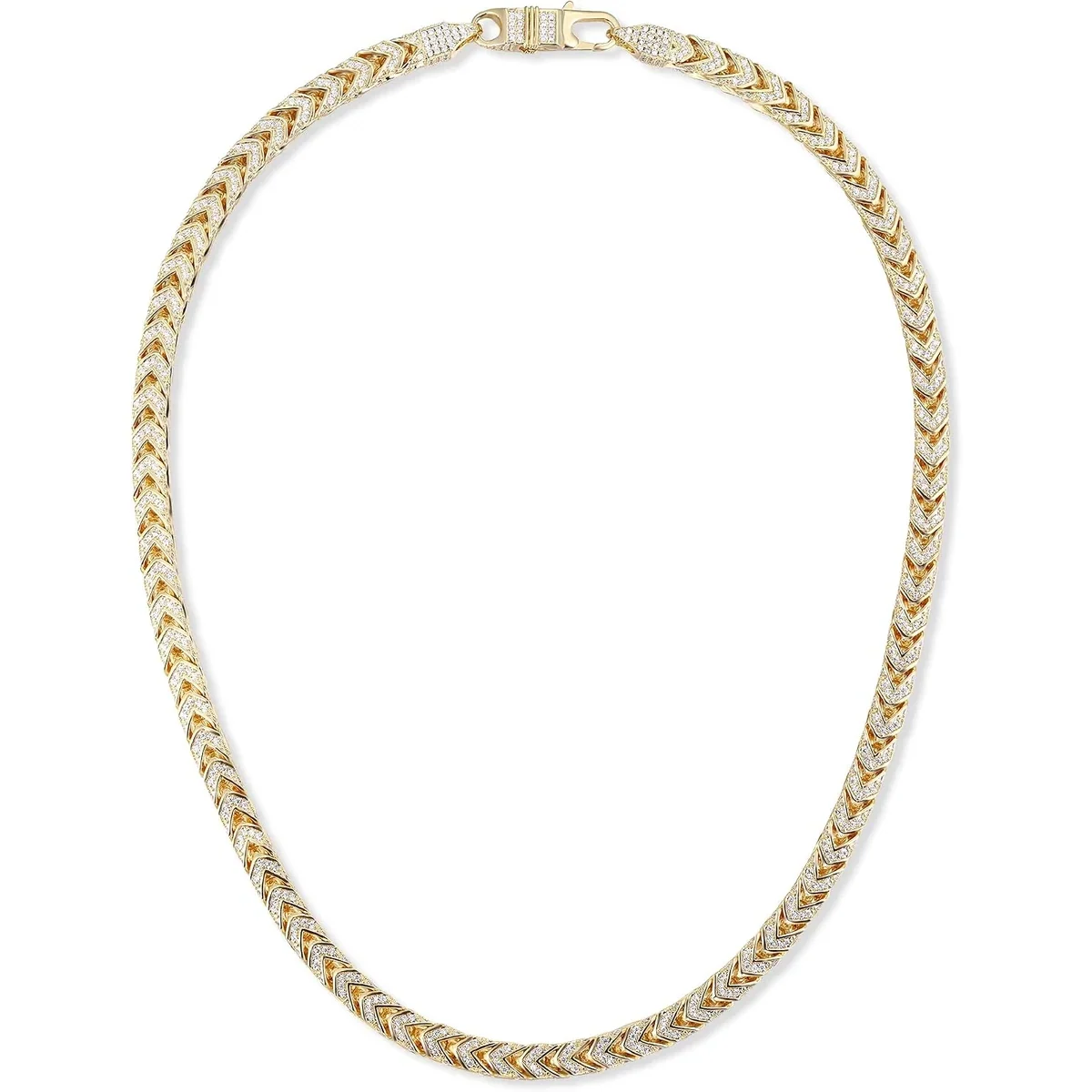 6mm Iced Miami Cuban Chain, 18 Inch by Gemsme