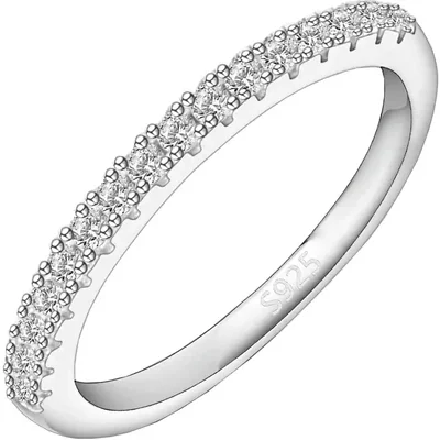 1.3mm Moissanite Wedding Band by Gemsme, 1.5mm 0.3ct