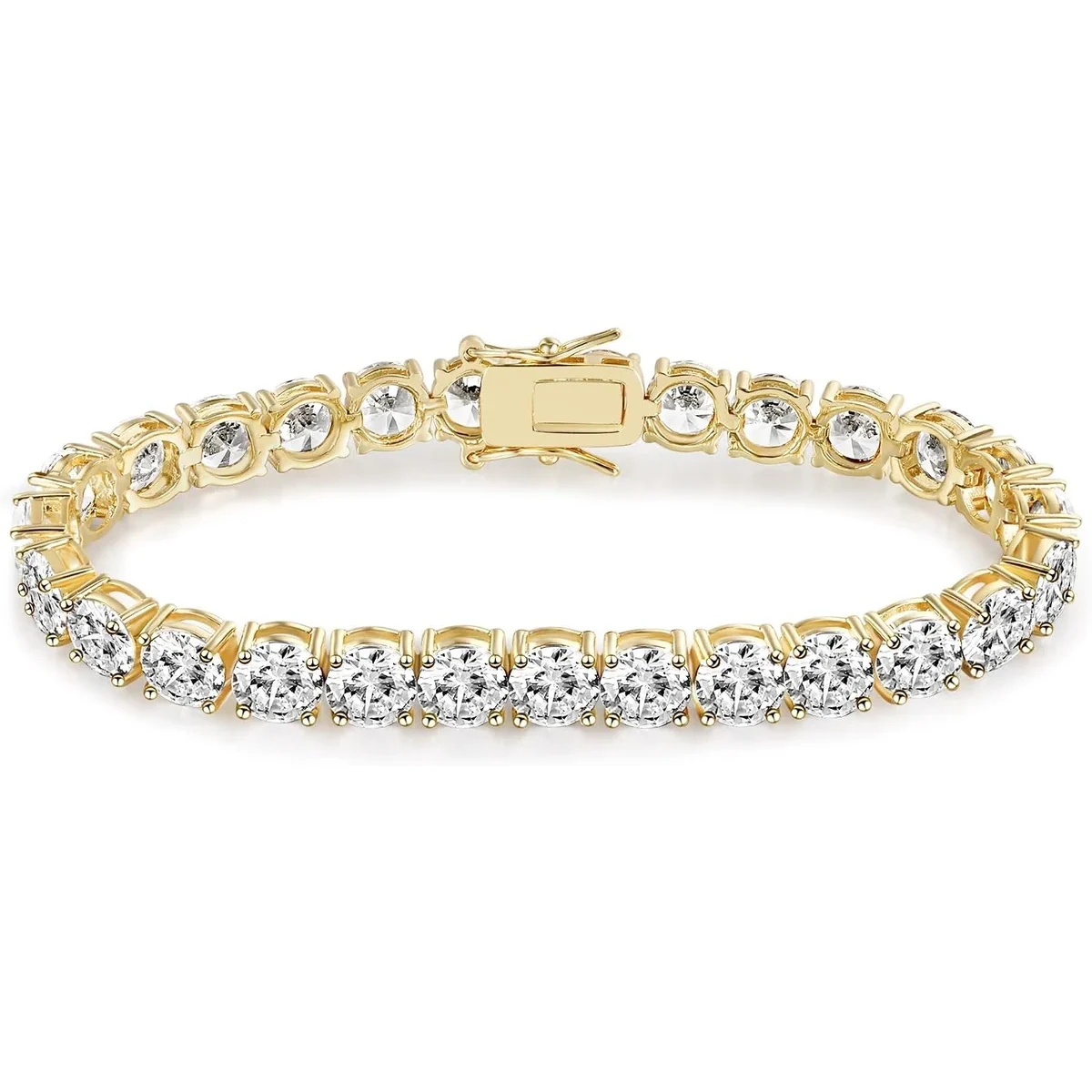 6mm Tennis Bracelet by Gemsme, 6mm · Gold Plated