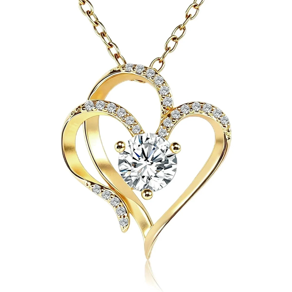Heart Locket Necklace by Gemsme, Gold Plated
