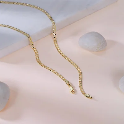 3mm Diamond-Cut Curb Chain by Gemsme