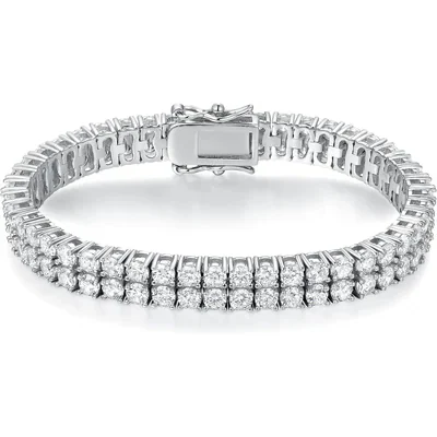Double-Row 3mm Tennis Bracelet by Gemsme