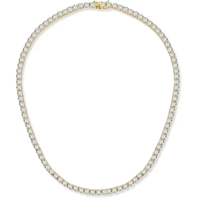 4mm Tennis Necklace by Gemsme, Gold Plated