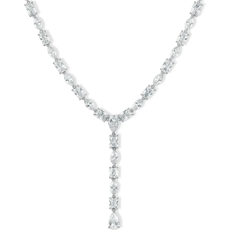 Layered Y Lariat Necklace by Gemsme