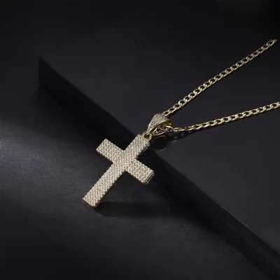 Pavé Cross Pendant by Gemsme