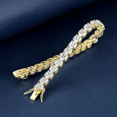6mm Tennis Bracelet by Gemsme, 6mm · Gold Plated