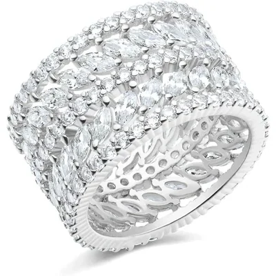 Marquise Eternity Ring by Gemsme, White