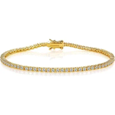 2mm Classic Tennis Bracelet by Gemsme, Gold Plated