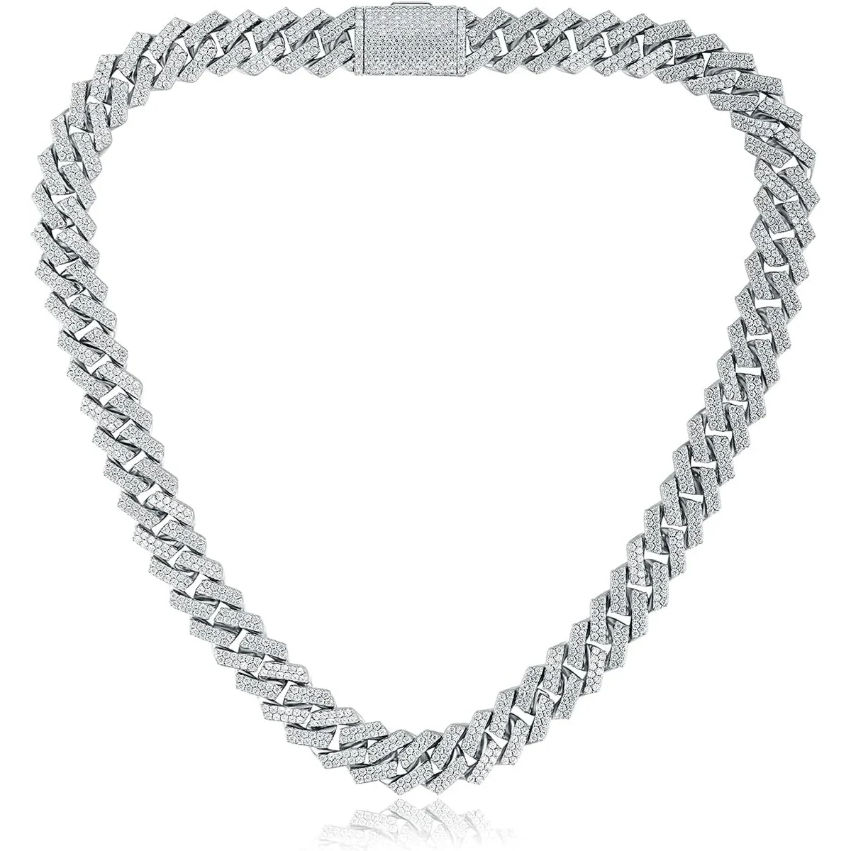 Iced Cuban Link Necklace by Gemsme