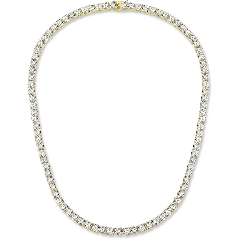 5mm Four-Prong Tennis Necklace by Gemsme